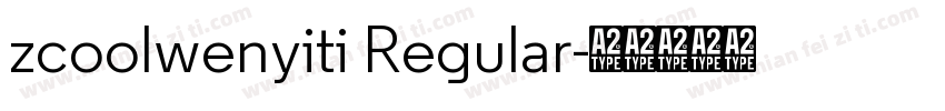zcoolwenyiti Regular字体转换